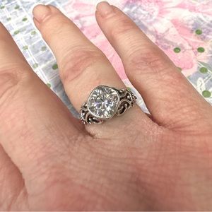 8mm Moissanite Ring by Metalicious